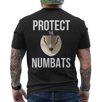Numbat Graphic Banded Anteater Walpurti Australia Men's T-shirt Back Print | Mazezy CA
