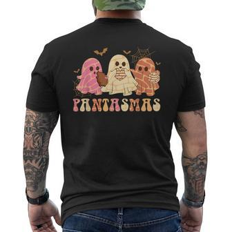 Pantasmas Boo Mexican Spooky Conchas Ghost Halloween Men's T-shirt Back Print - Thegiftio UK