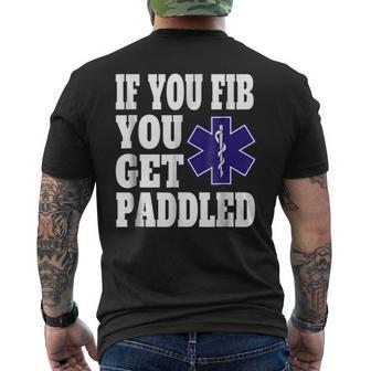 Funny Paramedic Cool Emt Gift EMT Funny Gifts Mens Back Print T-shirt | Mazezy