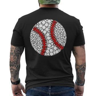 Polka Dot Baseball Lover Player International Dot Day Men's T-shirt Back Print - Monsterry DE
