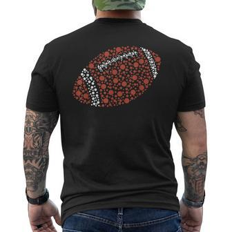 Polka Dot Football Lover Player International Dot Day Men's T-shirt Back Print | Mazezy