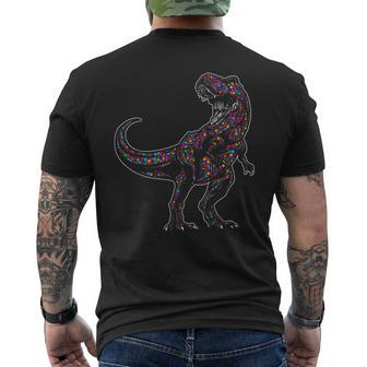 Polka Dot T Rex Dinosaur September 15Th Dot Day Boys Men's T-shirt Back Print - Monsterry DE
