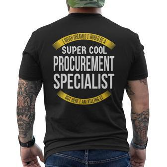 Procurement Specialist Appreciation Men's T-shirt Back Print | Mazezy