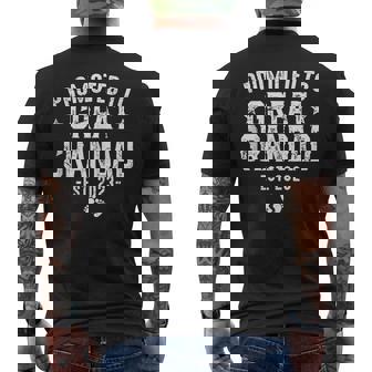 Funny Promoted To Great Grandad 2023 Vintage New Daddy Daddy Funny Gifts Mens Back Print T-shirt | Mazezy