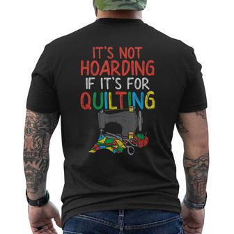 Funny Quilting Gift Funny Sewing Quote Seamstress Gifts Mens Back Print T-shirt | Mazezy