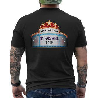 Retirement Sarcasm Retiring Soon Farewell Apparel Men's T-shirt Back Print | Mazezy