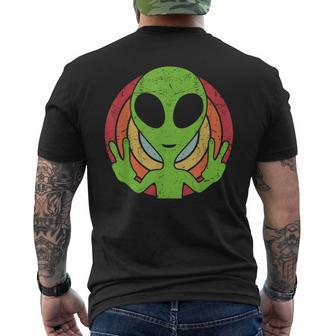 Retro 80'S Style Vintage Ufo Lover Alien Space Men's T-shirt Back Print - Seseable