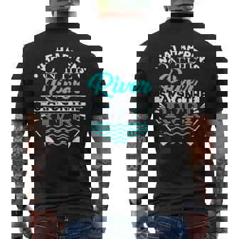River What Happens On The River Men's T-shirt Back Print | Mazezy
