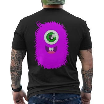 Funny Scary Halloween Monster Costume Gift Mens Back Print T-shirt | Mazezy