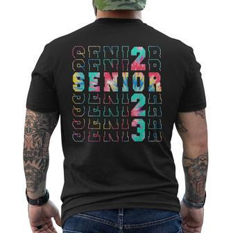 Funny Senior 2023 Class Of 23 Graduation Cool Sublimation Mens Back Print T-shirt - Thegiftio UK