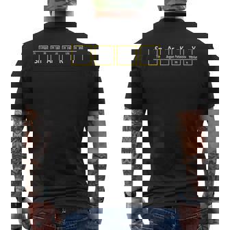 Funny Snarky Sarcasm Periodic Table Elements Spelling Mens Back Print T-shirt | Mazezy