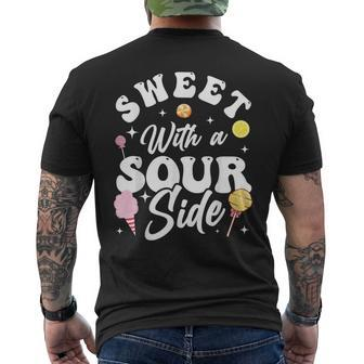 Funny Sweets Candy Patch Kids Sweet With A Sour Side Mens Back Print T-shirt - Seseable