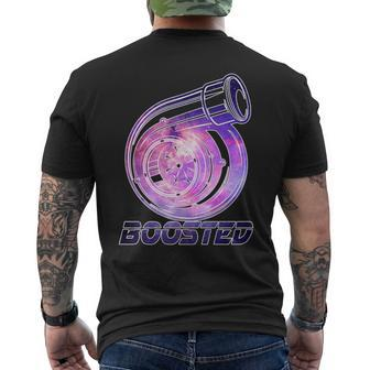 Turbo Tuner Gear Head Galaxy Boosted Turbo Men's T-shirt Back Print | Mazezy