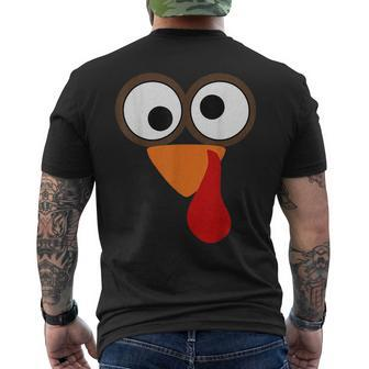 Funny Turkey Happy Thanksgiving Day November Holiday Gifts For Turkey Lovers Funny Gifts Mens Back Print T-shirt | Mazezy
