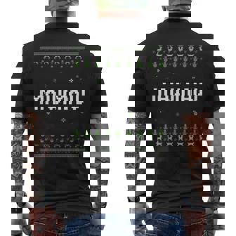 Ugly Xmas Sweater Style Matching Mawmaw Ugly Christmas Men's T-shirt Back Print | Mazezy