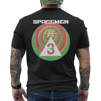 Funny Vintage 90S Spacemen Nerd Geek 3 Graphic Mens Back Print T-shirt - Seseable