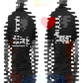 Funny Workout Quote I Love Tren DesignCool Bodybuilder Mens Back Print T-shirt - Seseable