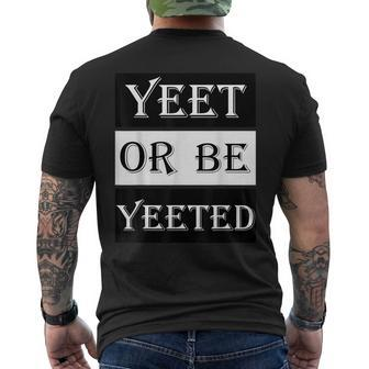 Yeet Meme Vine Social Media Slogan Slang Men's T-shirt Back Print | Mazezy