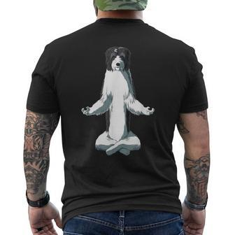 Yoga Dog Schapendoes Men's T-shirt Back Print | Mazezy