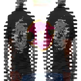 Funny Zombie Donut Scary Halloween Costume Mens Back Print T-shirt | Mazezy