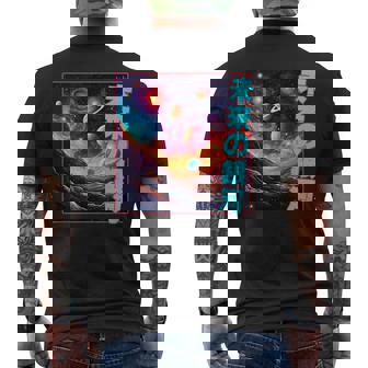 Future Galaxyspace Design In Hot 90S Colors Japanese Kanji 90S Vintage Designs Funny Gifts Mens Back Print T-shirt | Mazezy