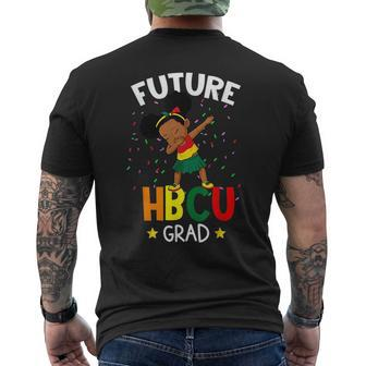 Future Hbcu Grad Graduate Afro Black Girl College Graduation Mens Back Print T-shirt - Seseable
