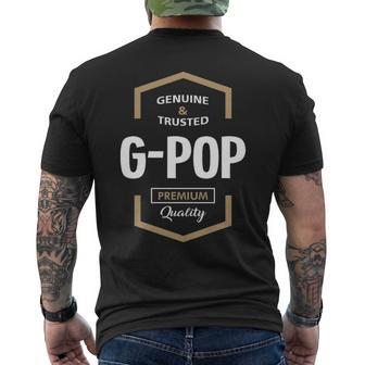 G Pop Grandpa Gift Genuine Trusted G Pop Quality Mens Back Print T-shirt - Seseable
