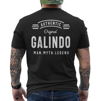 Galindo Name Gift Authentic Galindo Mens Back Print T-shirt - Seseable