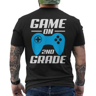 Game On Video Controller 2Nd Grade Funny Mens Back Print T-shirt | Mazezy