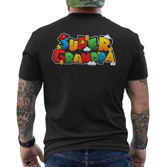 Gamer Super Grandpa Gamer For Grandpa Men's T-shirt Back Print
