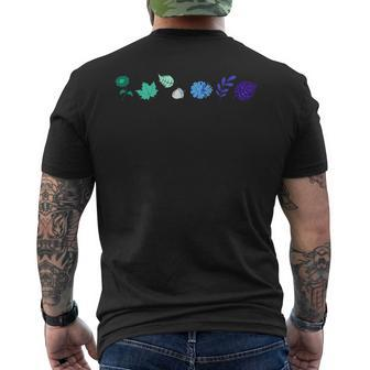 Gay Male Pride Vincian Autumn Art Subtle Mlm Lgbtq Gift Mens Back Print T-shirt | Mazezy