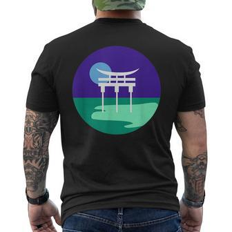 Gay Male Pride Vincian Japanese Torii Gate Asian Lgbtq Mlm Mens Back Print T-shirt | Mazezy