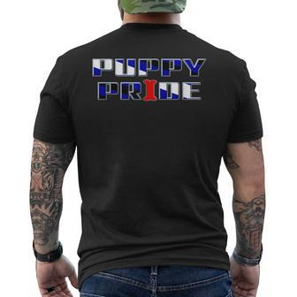 Gay Puppy Pride Gift Bdsm Fetish Gear Human Pup Play Kink Mens Back Print T-shirt | Mazezy