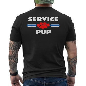 Gay Service Pup Street Clothes Puppy Play Bdsm Mens Back Print T-shirt | Mazezy