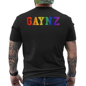 Gaynz Cute Strong Support Pride Lgbtq Fitness Gym Lover Mens Back Print T-shirt - Monsterry CA