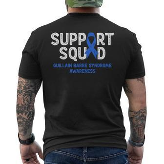 Gbs Guillain Barre Syndrome Awareness Support Squad Family Mens Back Print T-shirt - Seseable