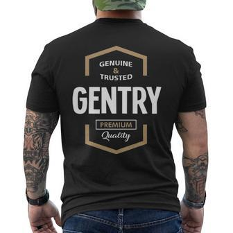 Gentry Name Gift Gentry Quality Mens Back Print T-shirt - Seseable