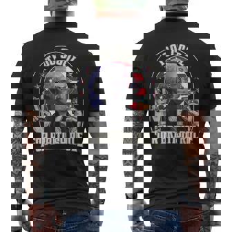 George Washington 4Th July To Cool For British Rule Usa Flag Mens Back Print T-shirt | Mazezy
