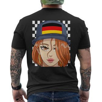 Germany Flag Bucket Hat German Girl European Pride Mens Back Print T-shirt | Mazezy