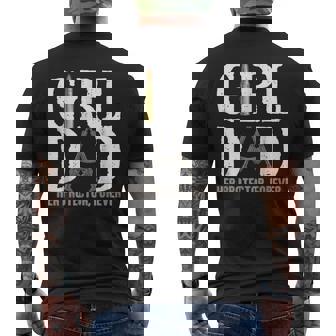 Girl Dad Her Protector Forever Funny Quote Mens Back Print T-shirt | Mazezy