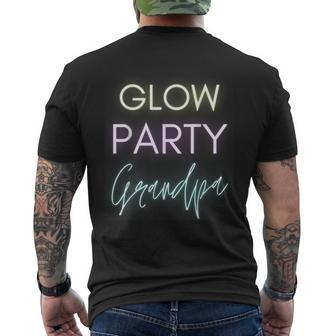 Glow Party Grandpa Glow Party Celebration Men's Back Print T-shirt | Mazezy