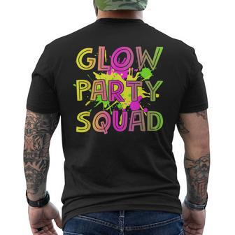 Glow Party Squad Lets Glow Crazy 80S Retro Costume Party Mens Back Print T-shirt - Seseable