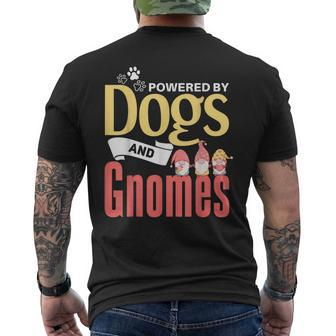Gnome Funny Dog Lover Garden Gnome Lover Mens Back Print T-shirt - Thegiftio UK