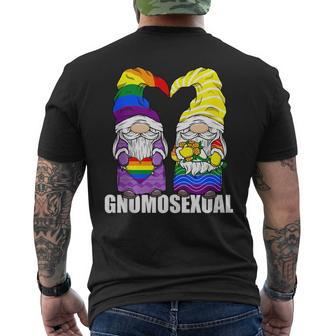 Gnomosexual Lgbtq Gnome For Gay Men Love Pride Gnomes Mens Back Print T-shirt | Mazezy