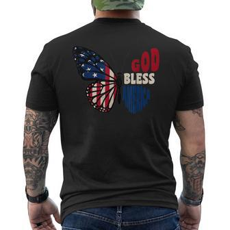 God Bless America 4Th Of July 2023 Patriotic American Usa Mens Back Print T-shirt | Mazezy