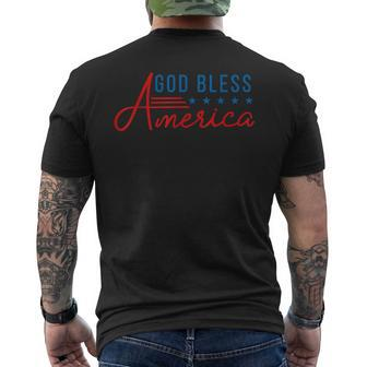 God Bless America 4Th Of July Usa Patriotic American Gifts Mens Back Print T-shirt | Mazezy
