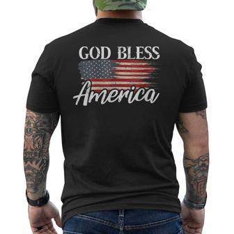 God Bless America I 4Th Of July Patriotic Usa Patriotic Funny Gifts Mens Back Print T-shirt | Mazezy