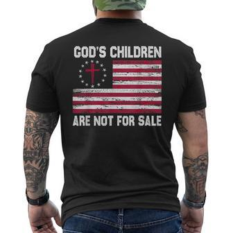 Gods Children Are Not For Sale Funny Quote Gods Children Mens Back Print T-shirt | Mazezy CA