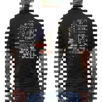 Gods Children Are Not For Sale Funny Sunflower Quote Saying Mens Back Print T-shirt | Mazezy