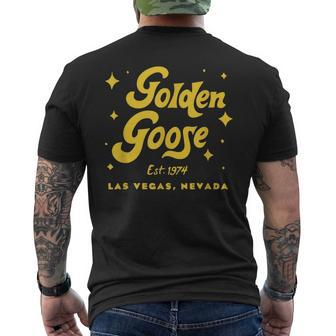 Golden Goose Casino Hotel Retro Las Vegas Vintage Mens Back Print T-shirt | Mazezy